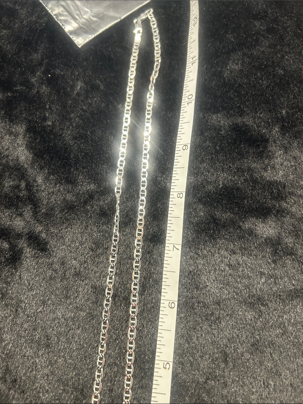 Sterling Silver Figaro Chain Necklace - Light Silver